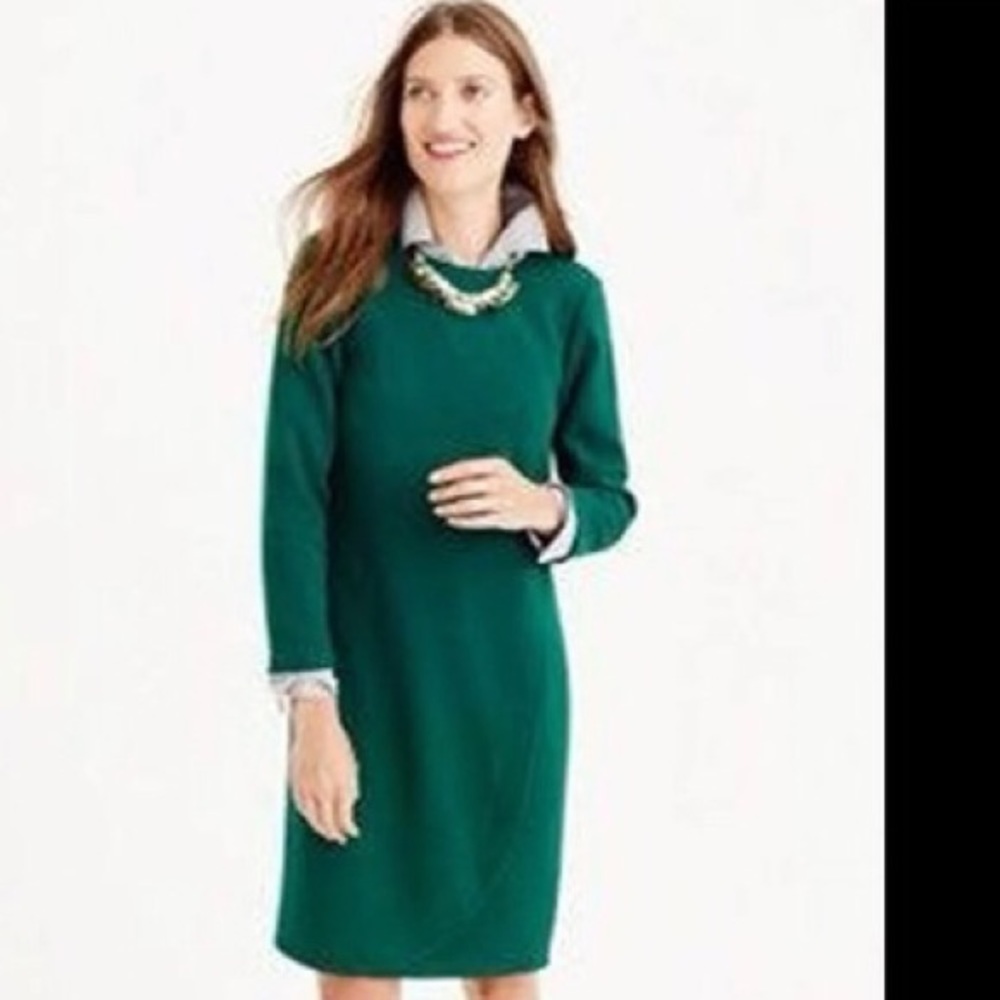 J.Crew Emerald Green 3/4 Sleeve Dress - Size 4